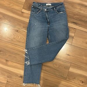 Abercrombie and Fitch 90s straight ultra high rise